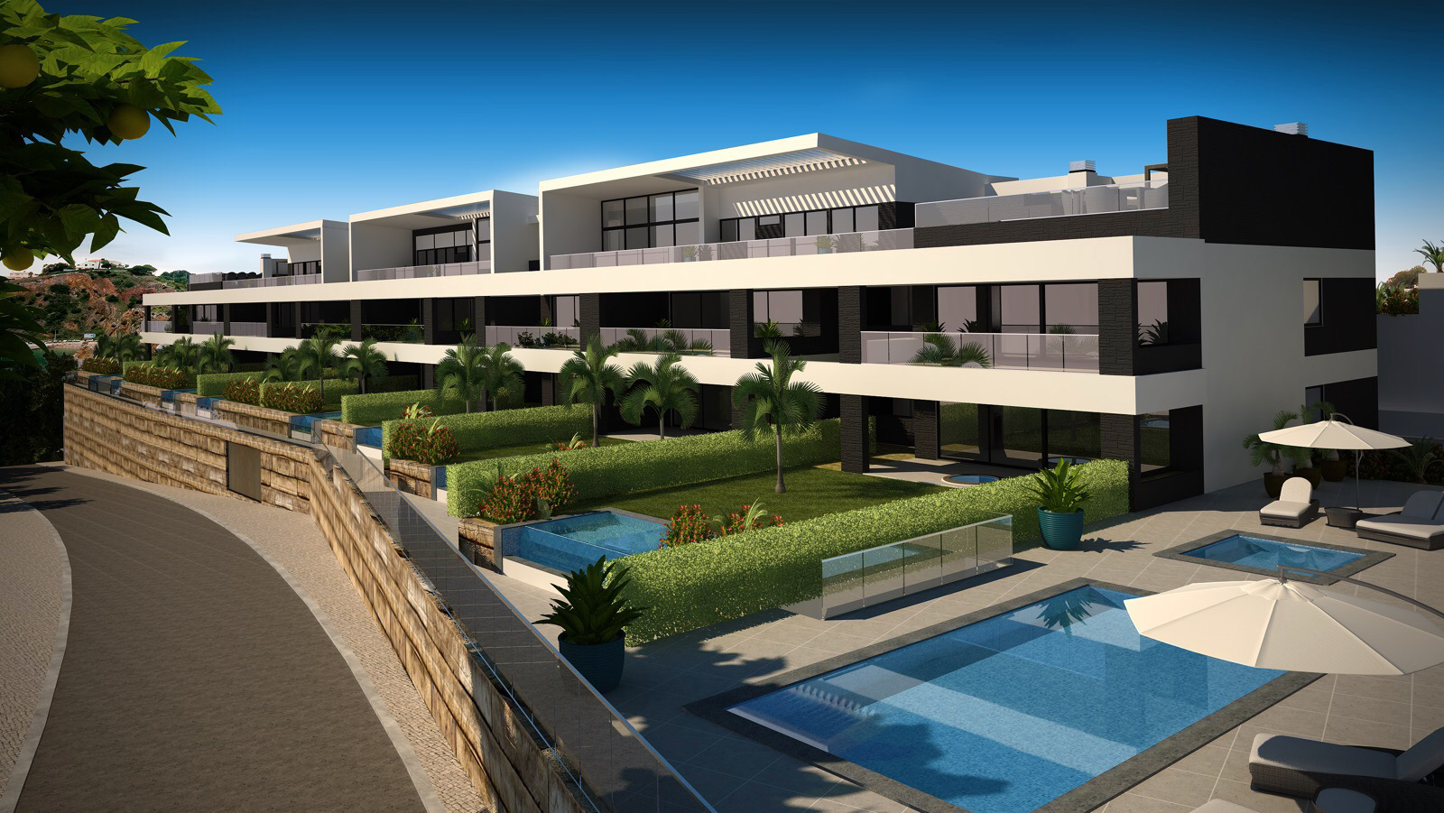 Finisterra Apartments Albufeira Main View